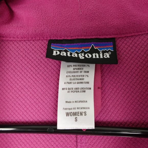 Patagonia Adze Soft Shell Polartec Full Zip Jacket Womens Size Small Purple - Picture 9 of 13